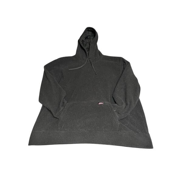 Dickies Men's Black Fleece Hoodie Sherpa Pullover Sweatshirt Size XXL - Picture 1 of 3